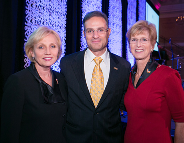 <div>
NJ Lieutenant Governor Kim Guadagno (L), CINJ Director Robert S. DiPaola, MD (C), and Former NJ Governor Christine Todd Whitman (R) gather at the Award of Hope Gala.</div>
<div>
NJ Lieutenant Governor Kim Guadagno (L), CINJ Director Robert S. DiPaola, MD (C), and Former NJ Governor Christine Todd Whitman (R) gather at the Award of Hope Gala.</div>