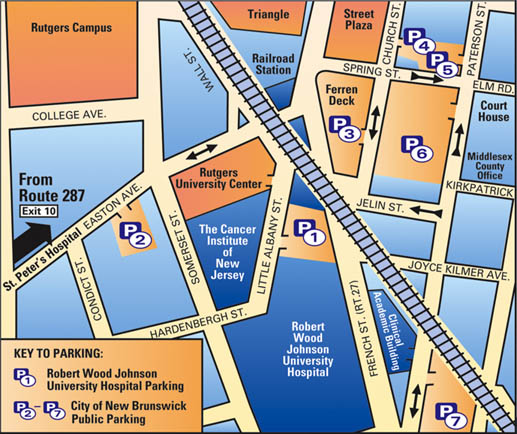 Map of Downtown New Brunswick
