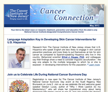 CINJ's Cancer Connection e-Newsletter