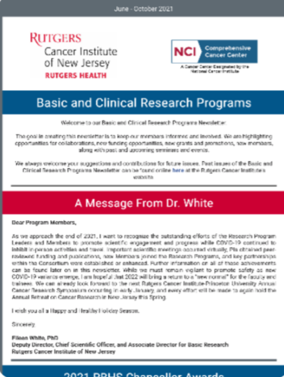 Basic and Clinical Research Program Newsletters