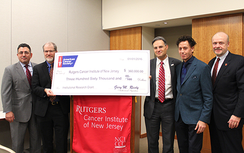 American Cancer Society check presentation