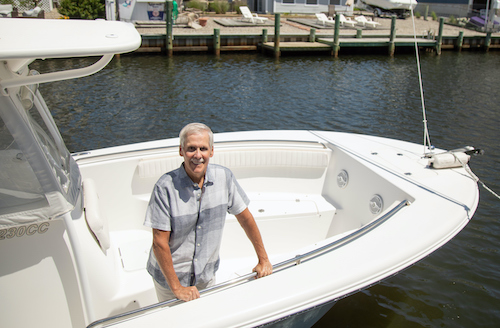 Jeff Zatta on his boat