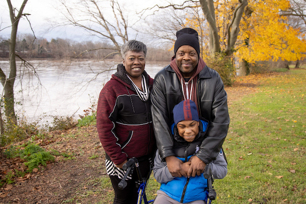 Johnson-Campbell and family