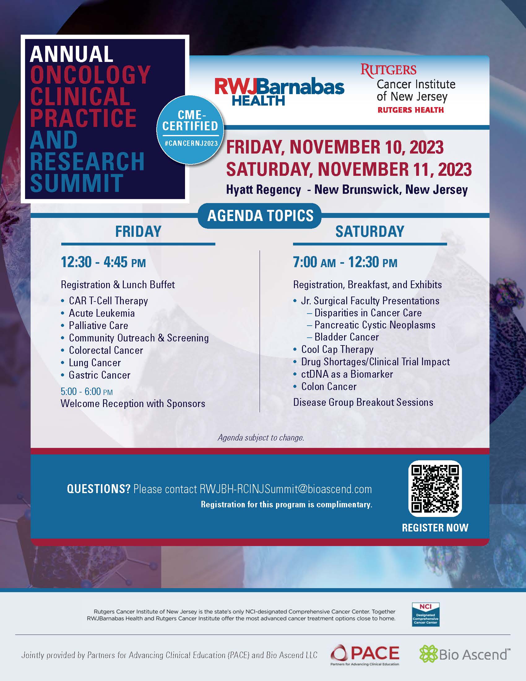 Annual Cancer Research Summit Flyer 2023 Page 1