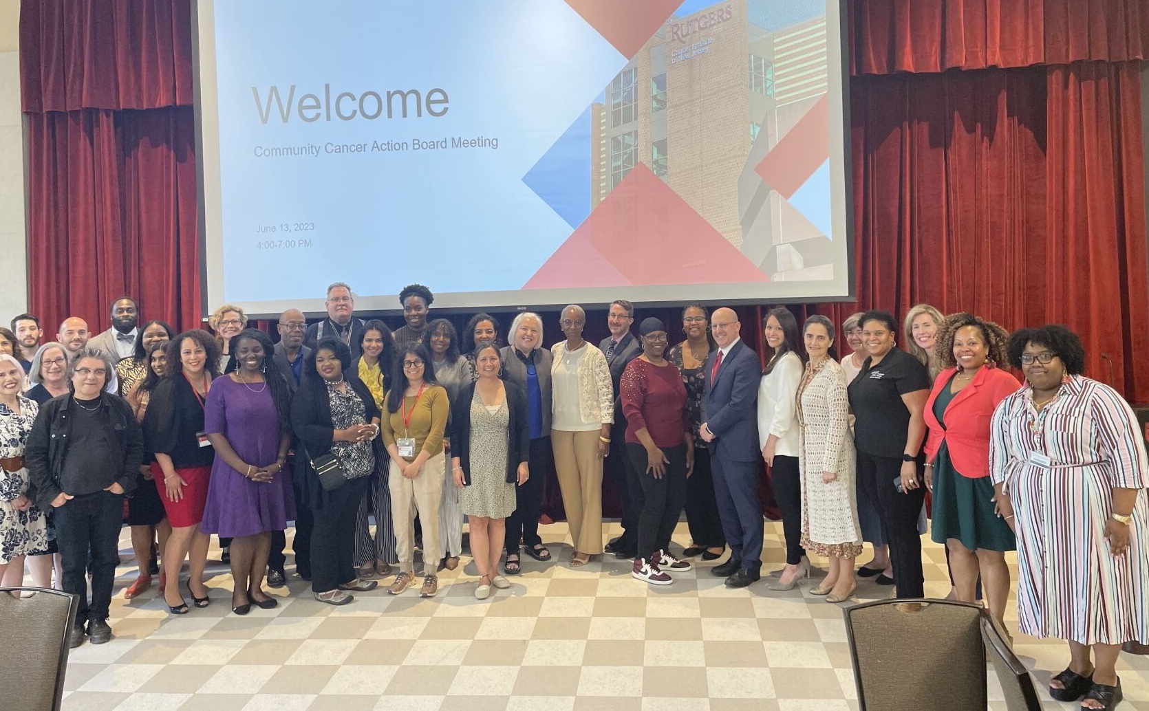 Community Cancer Action Board group photo during presentation