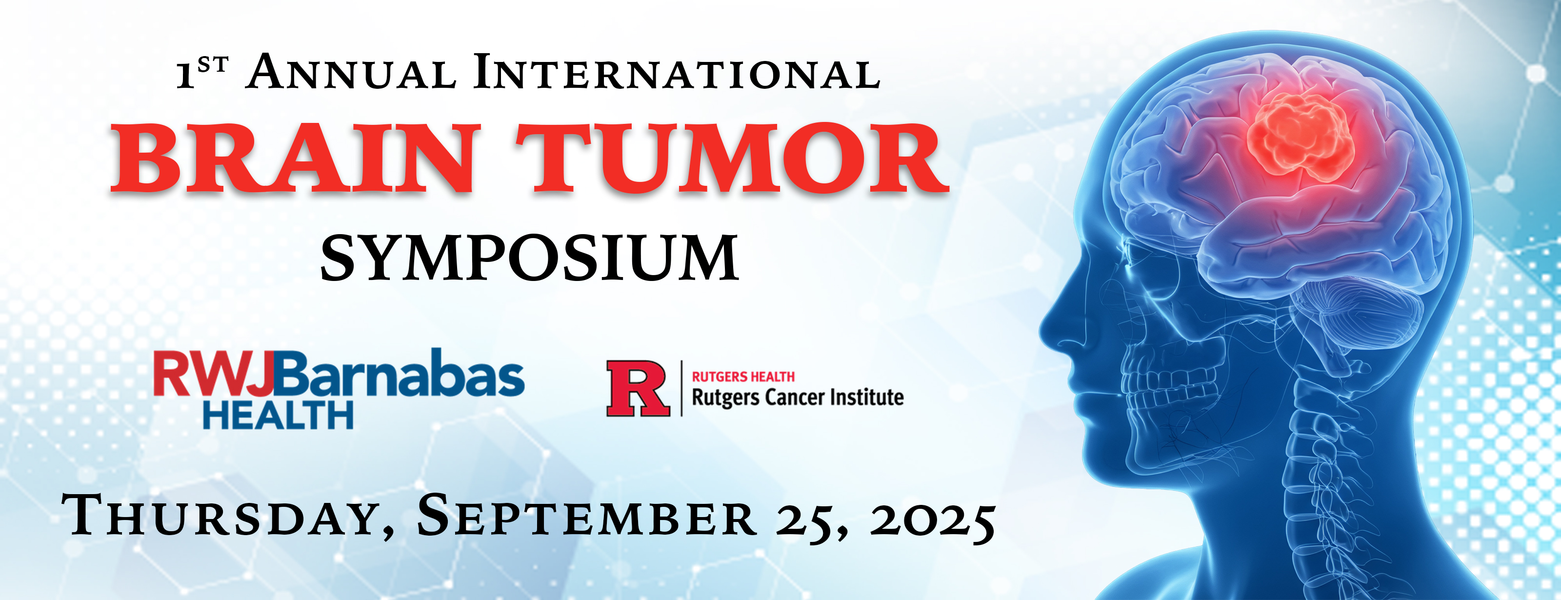 Brain Tumor Symposium Graphic with Event Details