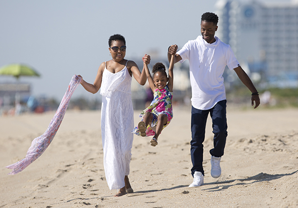 Holloway-Davis and family