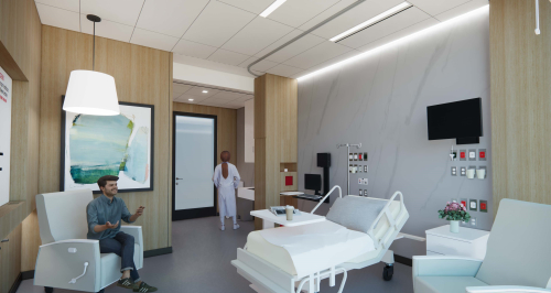 Morris Inpatient Interior Rendering