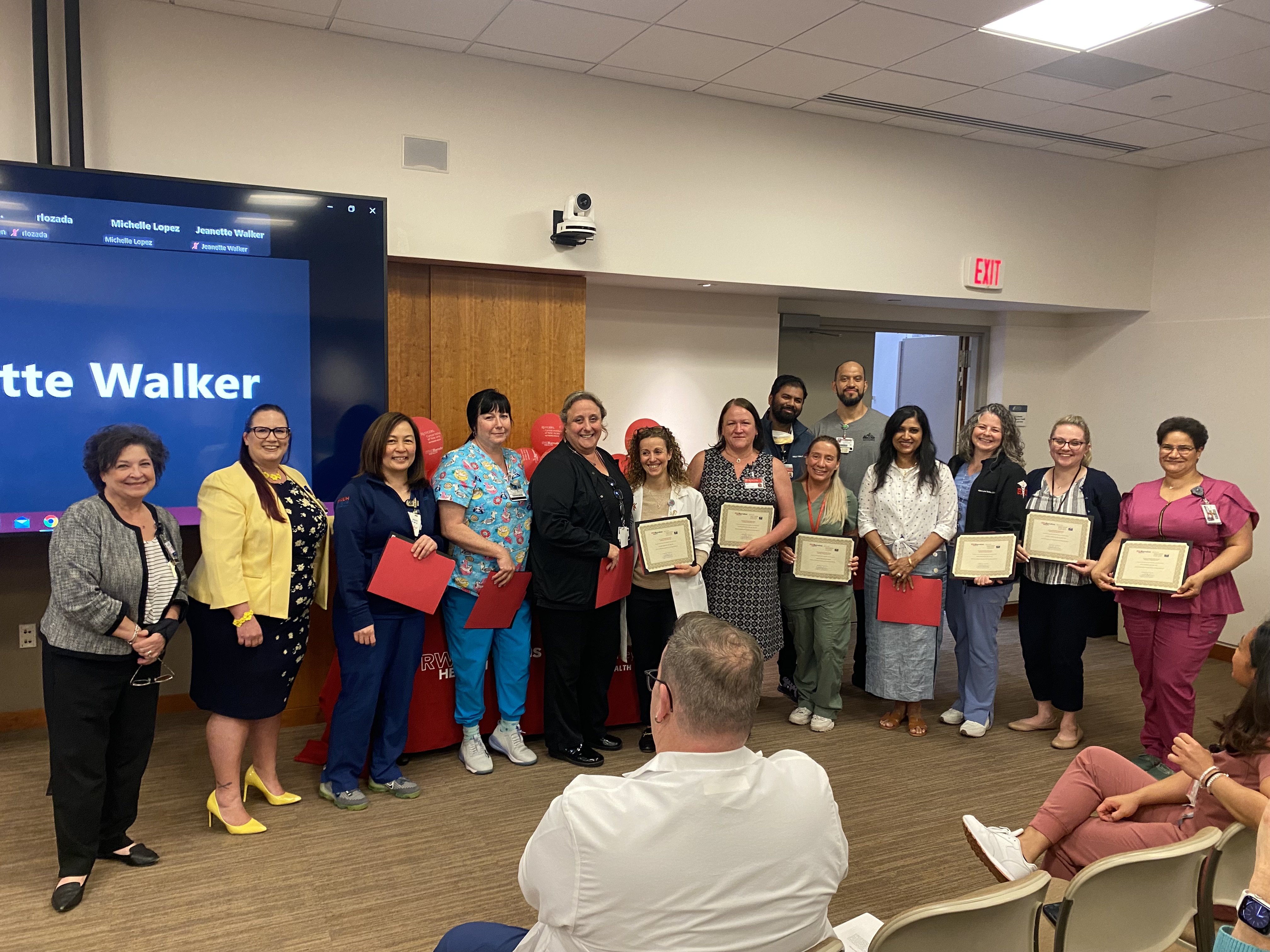 Oncology Nurses at Excellence Awards Ceremony