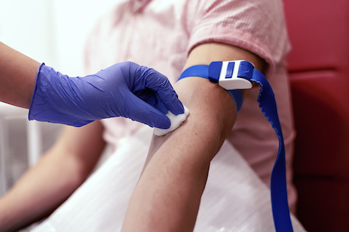 picture of someone donating blood