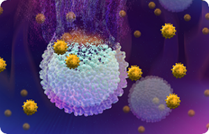 3d illustration of cancer cells