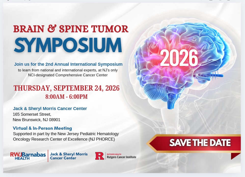 Brain Tumor Symposium Graphic with Event Details